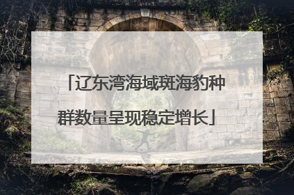 辽东湾海域斑海豹种群数量呈现稳定增长