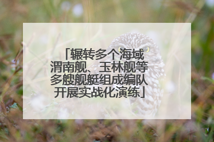辗转多个海域 渭南舰、玉林舰等多艘舰艇组成编队开展实战化演练