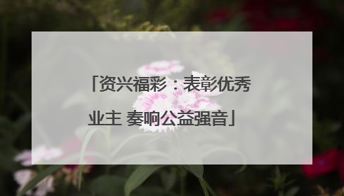 资兴福彩：表彰优秀业主 奏响公益强音