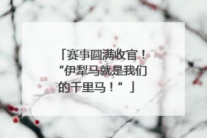 赛事圆满收官！“伊犁马就是我们的千里马！”