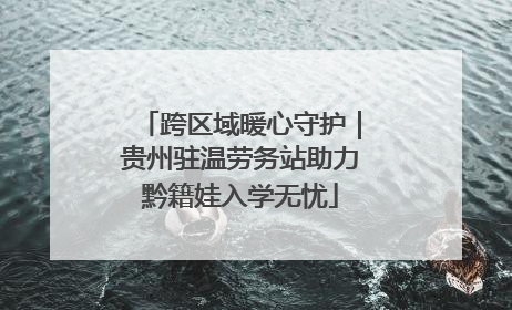 跨区域暖心守护｜贵州驻温劳务站助力黔籍娃入学无忧