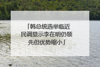 韩总统选举临近 民调显示李在明仍领先但优势缩小