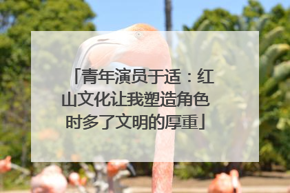 青年演员于适：红山文化让我塑造角色时多了文明的厚重
