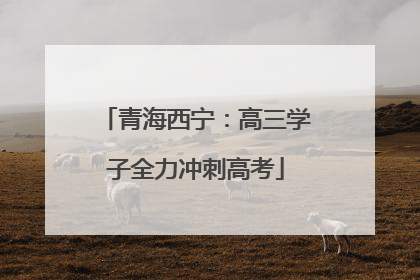 青海西宁：高三学子全力冲刺高考