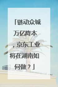 链动众城 万亿降本，京东工业将在湖南如何做？