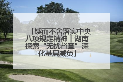 锲而不舍落实中央八项规定精神丨湖南探索“无扰督查”深化基层减负