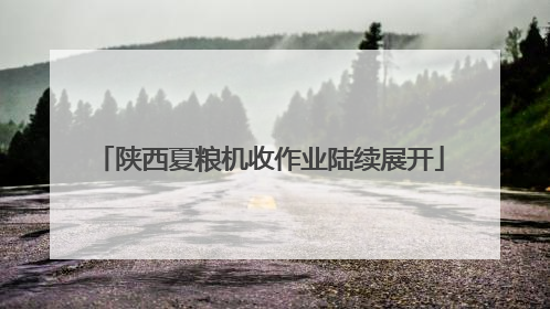 陕西夏粮机收作业陆续展开