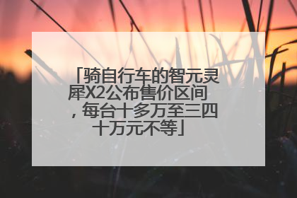 骑自行车的智元灵犀X2公布售价区间，每台十多万至三四十万元不等