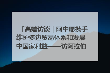 高端访谈｜阿中愿携手维护多边贸易体系和发展中国家利益——访阿拉伯议会议长亚马希