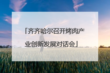 齐齐哈尔召开烤肉产业创新发展对话会