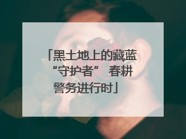 黑土地上的藏蓝“守护者” 春耕警务进行时
