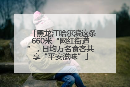 黑龙江哈尔滨这条660米“网红街道”，日均万名食客共享“平安滋味”