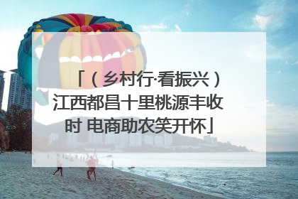 （乡村行·看振兴）江西都昌十里桃源丰收时 电商助农笑开怀