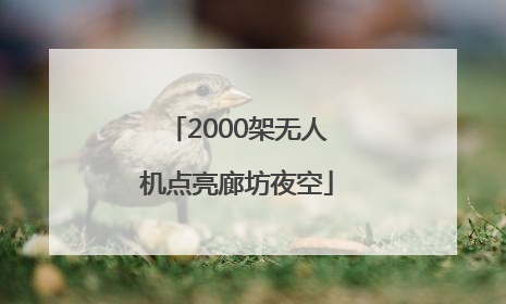 2000架无人机点亮廊坊夜空