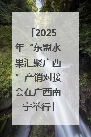 2025年“东盟水果汇聚广西”产销对接会在广西南宁举行
