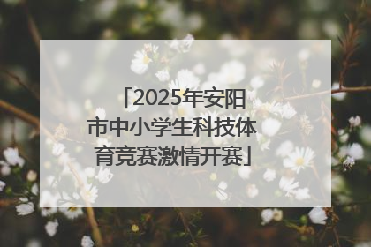 2025年安阳市中小学生科技体育竞赛激情开赛