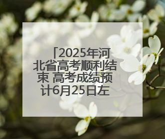 2025年河北省高考顺利结束 高考成绩预计6月25日左右公布